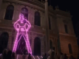 Мужской стриптиз в 3D проэкции
